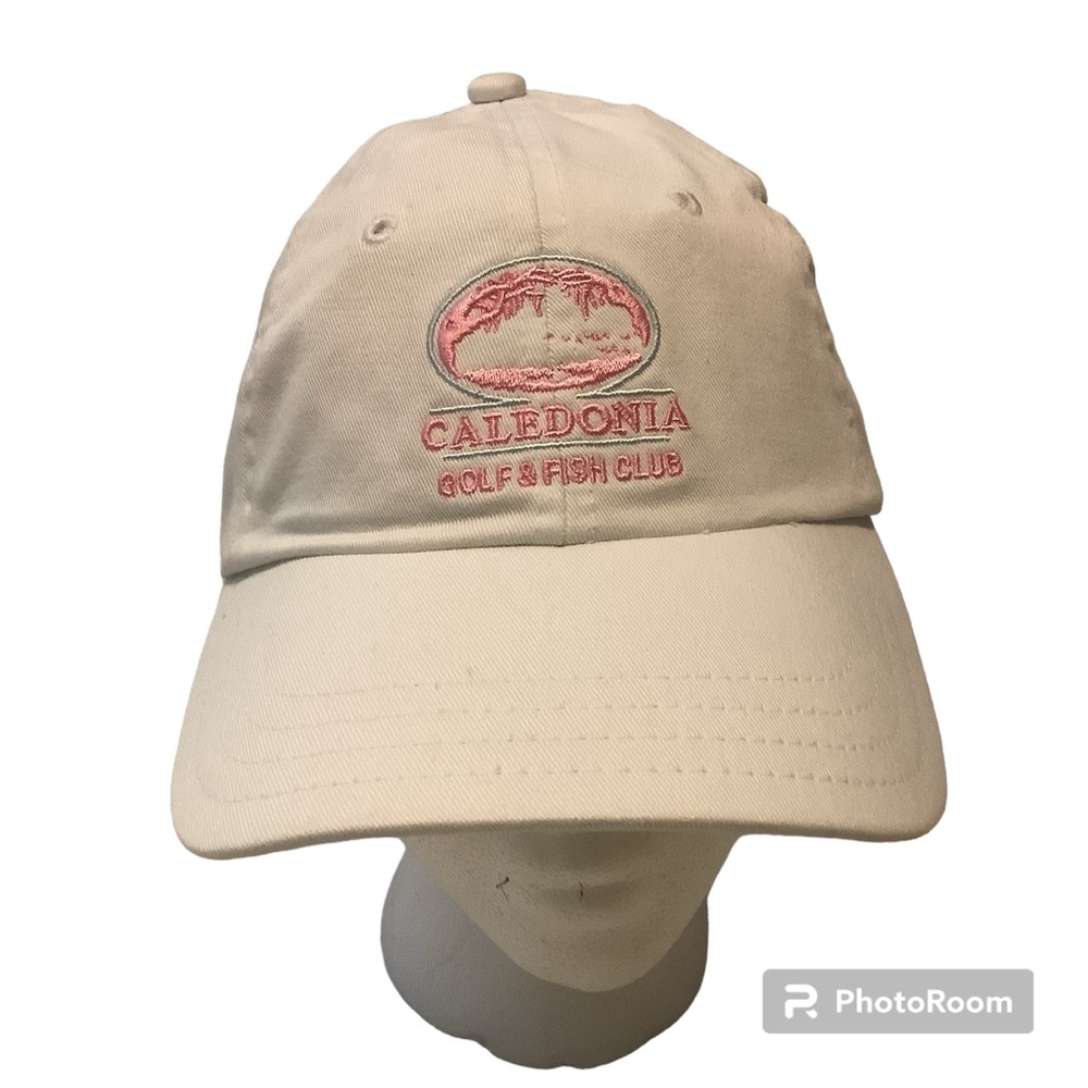 Caledonia Golf & Fish Club Open-Back Visor Cap Elastic Closure Pukka Headwear